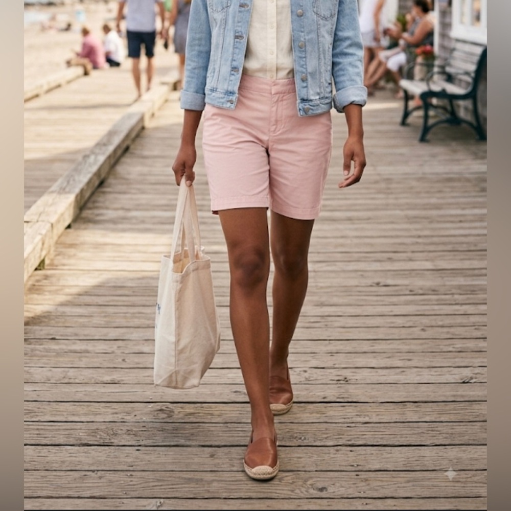 Joe Fresh | baby pink 100% cotton Bermuda | Size 10
